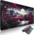Gaming Tastatur & Maus – Niviy XXL Gaming Mouse Mat, 900 x 400 mm, Japan Painting Mouse Mat, Oversized Desk Mat with Stitching on the Edges, Non-Slip Table Mat, Gaming, Mouse Mat for PC, Mouse and Keyboard