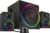 Speedlink GRAVITY CARBON RGB PC Lautsprecher 2.1 Soundsystem Bluetooth – mit Subwoofer aus Holz, Aktiv Lautsprechersystem 120 Watt, 3,5mm Klinke, AUX, Tischfernbedienung, schwarz