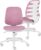 Gaming Chairs – Active White Swivel Chair for Children and Teenagers, Backrest with Depth Adjustment, Ergonomic Grooves on the Backrest, Maximum Load up to 150 kg, Correct Sitting Posture. (White/Rose)
