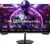 FeuVision 27 Zoll Gaming Monitor, 180Hz, FHD 1080p PC Monitor, 1ms, IPS Panel, FreeSync, Adaptive-Sync, VESA montierbar, Eye-Care, 100% sRGB, Rahmenlos Bildschirm, HDMI*2, DP*2