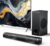 Soundbar für TV Geräte mit Subwoofer, 2.1CH TV-Soundbar mit 5,25″ Tieftöner, 12L Surround-Sound für PC-Gaming, BT5.0/ARC/Opt/AUX, Bässe und Höhen einstellbar für Heimkino Soundsystem
