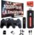 Gaming Consoles & Controllers – X2 Retro Game Stick, Retro Emulator Console with 10,000+ Video Games & 8 Emulators, Android 9.0, Plug and Play Game Console for TV with 2 x 2.4GHz Wireless Controllers, WLAN Support